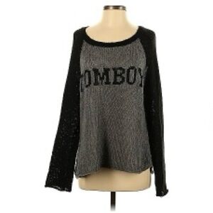 Wooden Ships Black and Gray Sweater